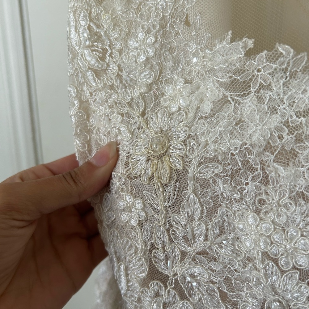 Essence of Australia Elegant Lace Wedding Dress in White - Picture 7 of 9